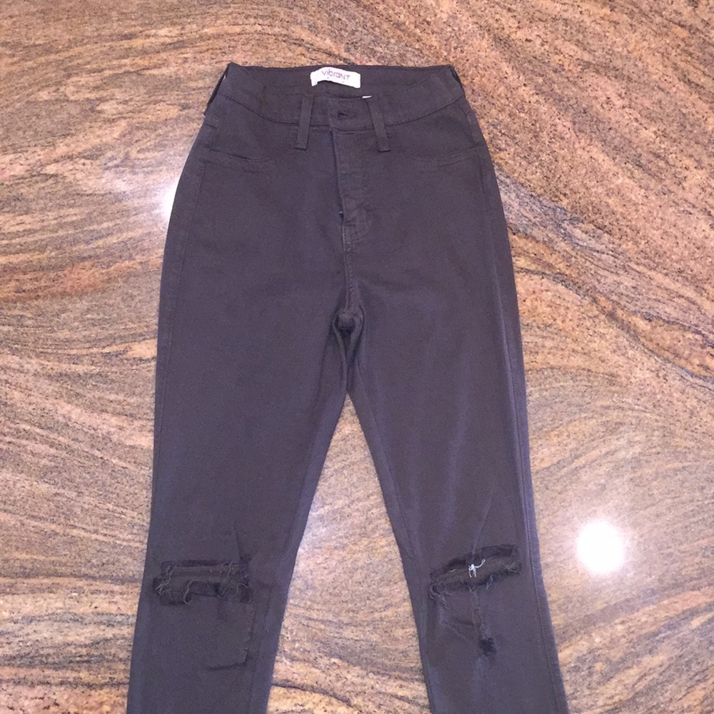 High waisted jeans